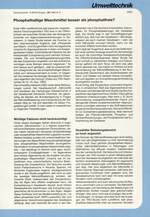 Phosphathaltige Waschmittel besser als phosphatfreie?