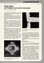 PINK RING -
ein Problem und seine Lösungen