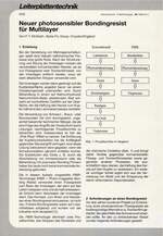 Neuer photosensibler Bondingresist für Multilayer