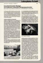 Umweltschonendes Reinigen
mitmodernem Lösemittel-Reinigungsautomaten