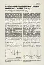 Mechanismen bei der anodischen Oxidation von Aluminium in saurer Lösung