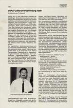 VGAS-Generalversammlung 1990