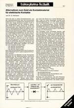 Alternativen zum Gold als Kontaktmaterial für elektrische Kontakte