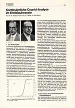 Kontinuierliche Cyanid-Analyse im Kreislaufwasser