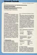 Chemikaliengemische in der Oberflächenbehandlung