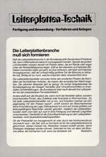 Die Leiterplattenbranche muß sich formieren