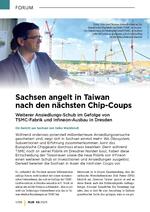 Sachsen angelt in Taiwan nach den nächsten Chip-Coups – Weiterer Ansiedlungs-Schub im Gefolge von TSMC-Fabrik und Infineon-Ausbau in Dresden