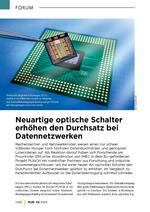 Neuartige optische Schalter erhöhen den Durchsatz bei Datennetzwerken