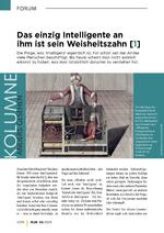 Das einzig Intelligente an ihm ist sein Weisheitszahn