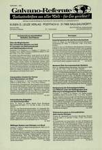 Galvano-Referate 11/1987