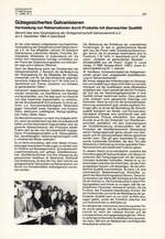 Gütegesichertes Galvanisieren