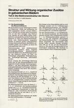 Struktur und Wirkung organischer Zusätze in galvanischen Bädern