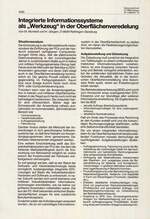 Integrierte Informationssysteme als „Werkzeug“ in der Oberflächenveredelung