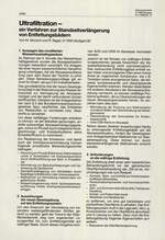 Ultrafiltration – ein Verfahren zur Standzeitverlängerung von Entfettungsbädern