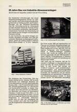 25 Jahre Bau von Industrie-Abwasseranlagen