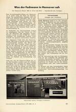 Was der Fachmann in Hannover sah