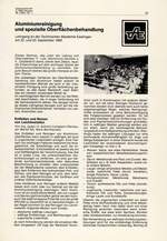 Aluminiumreinigung
und spezielle Oberflächenbehandlung