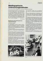 Metallographische Untersuchungsmethoden