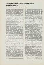 Unvollständige Fällung von Chrom aus Abwässern