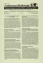 Galvano-Referate 11/1995