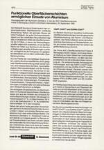 Funktionelle Oberflächenschichten ermöglichen Einsatz von Aluminium