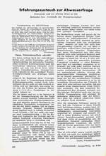 Erfahrungsaustauch zur Abwasserfrage