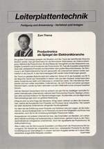 Productronica
als Spiegel der Elektronikbranche