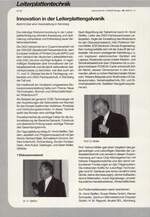 Innovation in der Leiterplattengalvanik