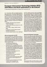 European Interconnect Technology Initiative (EITI) zieht Bilanz und blickt optimistisch in die Zukunft