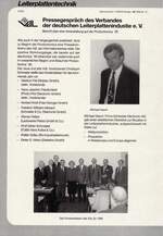 Pressegespräch des Verbandes
der deutschen Leiterplattenindustie e. V.