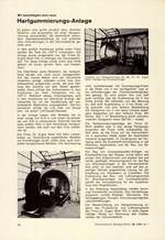 Wir besichtigten eine neue Hartgummierungs-Anlage