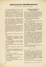 Elektrochemische Metallbearbeitung