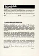 Einzelkämpfer sind out