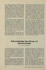 Sachverständige Beurteilung von Abwasserfragen