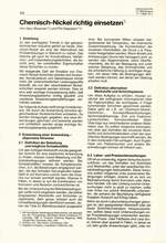 Chemisch-Nickel richtig einsetzen