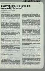 Substrattechnologien für die Automobil-Elektronik