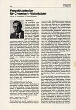 Prozeßkontroller für Chemisch-Nickelbäder