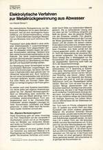 Elektrolytische Verfahren zur Metallrückgewinnung aus Abwasser