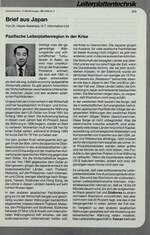 Brief aus Japan 02/1998