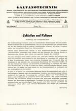 Schleifen und Polieren