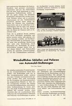 Wirtschaftliches Schleifen und Polieren von Automobil-Stoßstangen