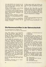 Die Normenschriften in der Galvanotechnik