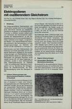 Elektropolieren mitoszillierendem Gleichstrom