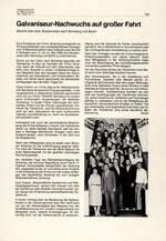 Galvaniseur-Nachwuchs auf großer Fahrt