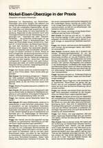 Nickel-Eisen-Überzüge in der Praxis