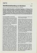 Oberflächenbehandlung von Aluminium – Teil 2