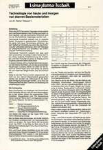 Technologie von heute und morgen von starren Basismaterialien