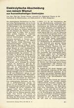 Elektrolytische Abscheidung von reinem Wismut aus fluorosilikathaltigen Elektrolyten