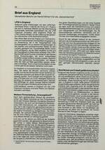 Brief aus England 01/1986