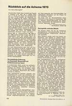 Rückblick auf die Achema 1970